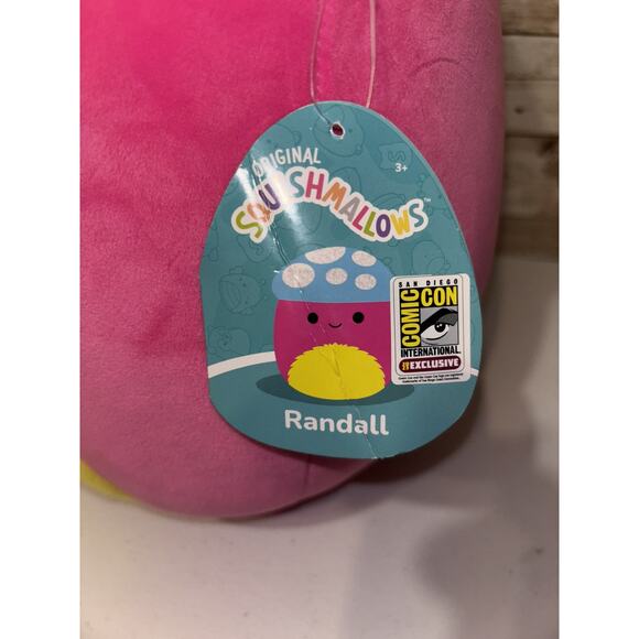 2023 SDCC Squishmallow Randall Blacklight Mushroom 12" EXCLUSIVE COMIC CON New - Picture 4 of 4